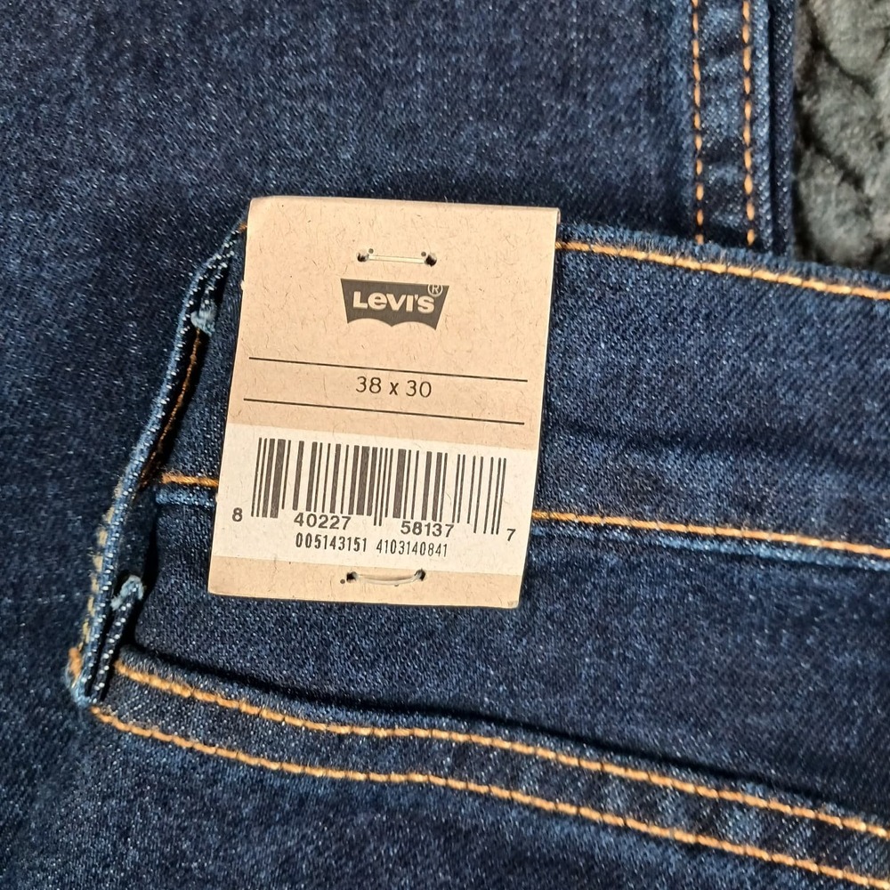 Levi's 514 Jeans Men's Straight Fit Stretch Blue Denim Size 38x30 - Picture 6 of 16